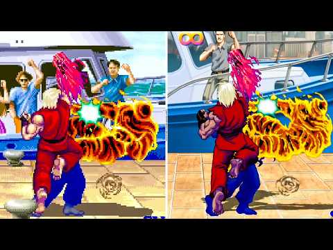 ALL SUPER MOVES - CLASSIC X HD -  SIDE BY SIDE COMPARISON - Ultra Street Fighter II (USF2)