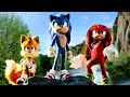 Sonic + Knuckles + Tails vs Robotnik gigante | Sonic 2: O Filme | Clipe