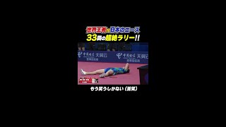 【まさに死闘】33回の超絶ラリー!! 世界王者vs日本のエース張本智和｜世界卓球2022中国