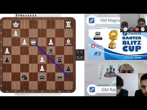 GM Carlsen vs GM Rauf Banter Blitz Cup (GM Zaur Mammadov analizleri )