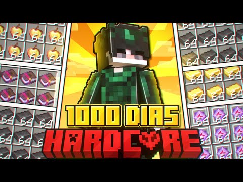 SOBREVIVI 1000 DIAS NO MINECRAFT HARDCORE!