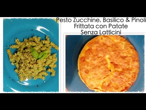 Pesto di Zucchine, Basilico & Pinoli Tostati + Frittata con Patate - SENZA LATTICINI | mikeligna