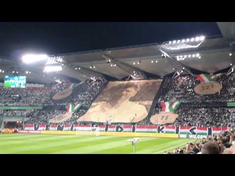 Legia Warszawa - oprawa przed meczem z Lokeren.