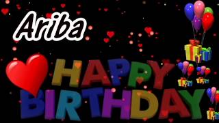 Ariba Happy Birthday Song With Name  Ariba Happy B