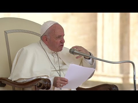El Papa denunció el aborto durante la audiencia