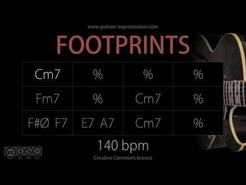 Footprints - 140 bpm (Jazz/Waltz feel) : Backing Track