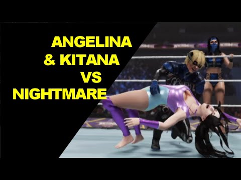 WWE 2K19 Angelina Ventura & Kitana vs Nightmare - 2 on 1