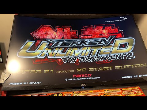 Tekken Tag Tournament 2 Unlimited running on the Namco System 357C - short demo 4K HDR
