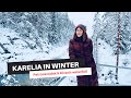 VISITING KARELIA IN WINTER: Petrozavodsk, Kivach waterfall. A slow Russian vlog for foreigners