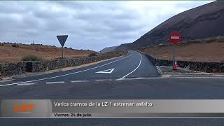 Varios tramos de la LZ-1 estrenan asfalto