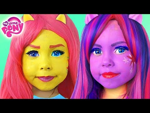 Kids Makeup My Little Pony with Colors Paints Alisa Play Dolls Equestria Girls MLP & DRESS UP