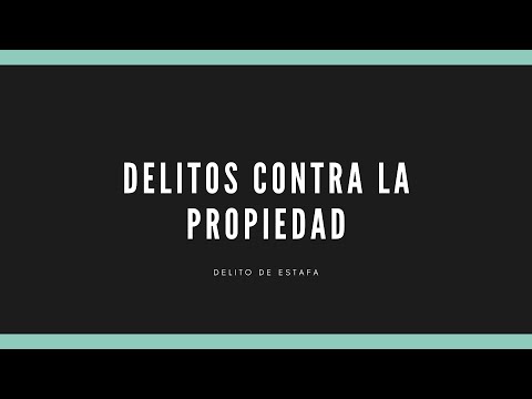 El delito de estafa