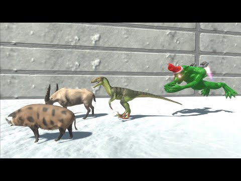 Escape from THE GRINCH WEREWOLF - Escape from Monster - Animal Revolt Battle Simulator