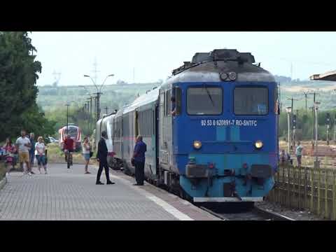 🌅 Trenul EC 687 "Someș" Baia Mare-Püspökladány-Wien hbf. pleacă din stația de formare 🌅