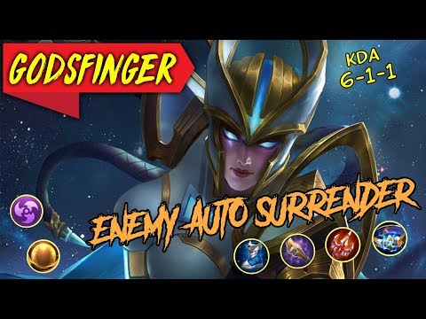 ENEMY AUTO SURRENDER ✮ KARRIE RISING STAR BUILD SAKIT ✮ GodsFinger ✮ Karrie Gameplay