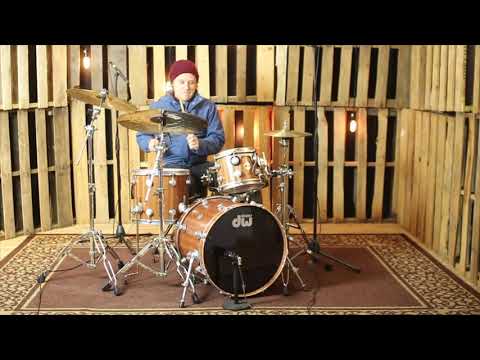 DW Collector's Natural Oil Over Cherry Mahogany Drum Set - 20,10,14 - SO#970141