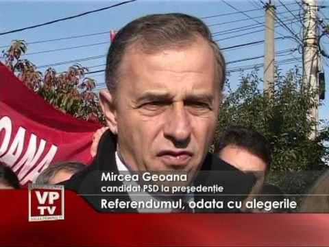 Referendumul, odata cu alegerile