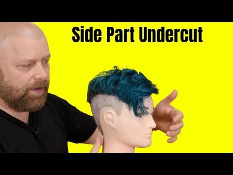 Undercut Haircut with Side Part - TheSalonGuy