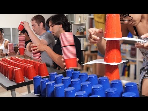 7 Fun & Cheap Party Games with Cups (Minute to Win It Games)[PART 1] Video