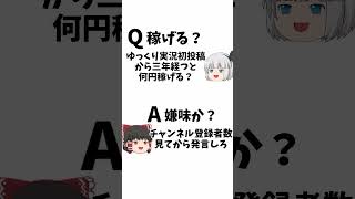 ゆっくり実況初投稿から三年経つと何円稼げる？
