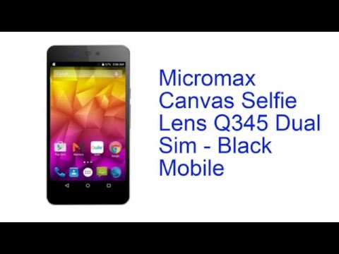 Micromax Canvas Selfie Lens Q345 Dual Sim - Black Mobile Specification [INDIA]