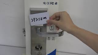 How to initialize hotel door lock and authorize the lock step by step