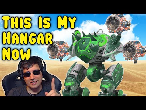 THIS IS MANNIS HANGAR NOW - War Robots Gameplay Mk2 WR