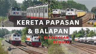 Download lagu KERETA API PAPASAN DAN BALAPAN DI STASIUN REWULU mp3