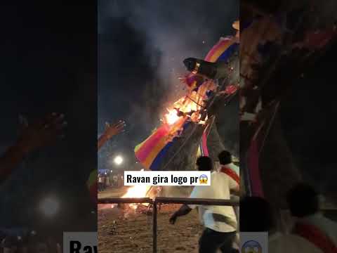 Jalta hua ravan gira logo pr Dusshera 2022  ravan dahen 2022 ravan burning video best ravan fall2022