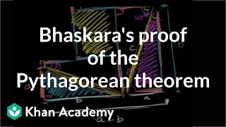 Bhaskara's proof of the Pythagorean theorem | Geometry | Khan Academy