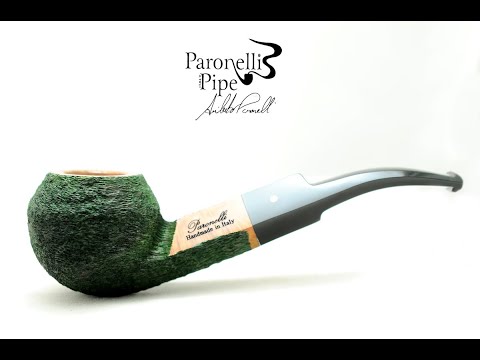 Pipa Paronelli radica rhodesian rusticata forest green - www.paronellipipe.com