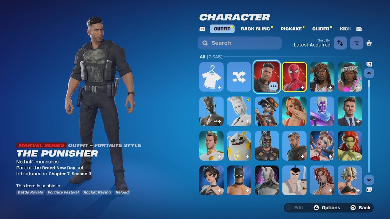 NEW Spider-Man & Punisher Skins Gameplay in Fortnite: The Most Comic Accurate Suit!
