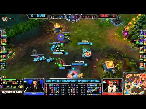 League of Legends 2014 World Championship - Quarterfinals - OMG vs NWS Game 3