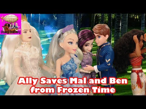 Ally Saves Mal and Ben from Frozen Time - Part 25 - Descendants in Wonderland Disney
