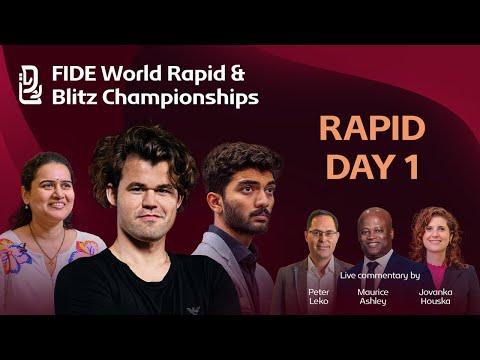 CHESS | FIDE World Rapid Championship 2025 | Day 1 | ft. Carlsen, Gukesh D, Koneru and more