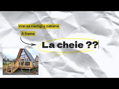 Concurs Cabana A Frame la Cheie- cumpara de minim 50 de ron de pe site si ai sansa sa castigi..