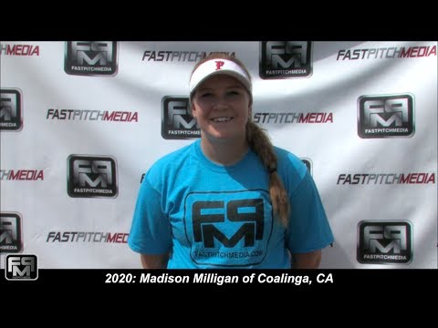 2020 Madison Milligan Power Hitting Third Base Softball Skills Video