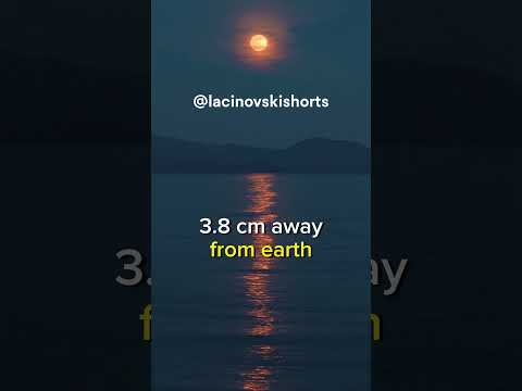 Every year, the Moon moves about 3.8 cm away from Earth. #shortvideo #youtubeshorts #moon #shorts