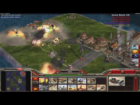 CHINA vs USA $10k - Command & Conquer Generals Zero Hour - 3 vs 3 HARD Gameplay