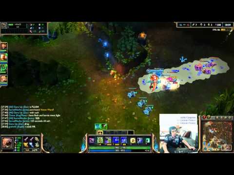 Chaox - Kog'Maw vs Ezreal bot lane «Boss» (Diamond l)