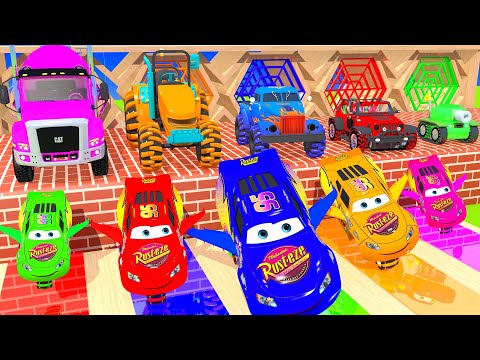 Big & Small: MCQUEEN, TANK TRUCK, TRACTOR, TRUCK, TANK Cars Climb to Highest Level 2024