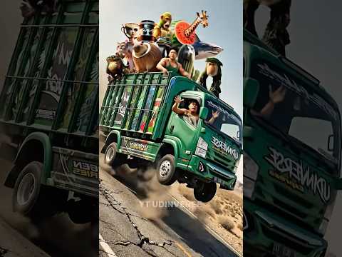 NEKAT! Udin Bawa Squad Anomali ke Kota Naik Truk Oleng! #ai #tungtungsahur #udindindindun #lucu