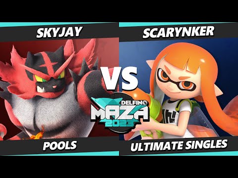 Delfino Maza 2023 - Skyjay (Incineroar) Vs. Scarynker (Inkling) Smash Ultimate - SSBU