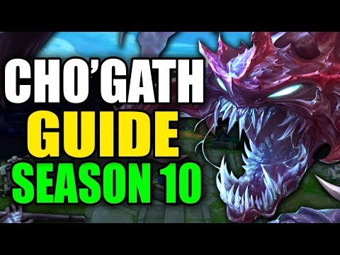 HOW TO PLAY CHO'GATH SEASON 10 - (Best Build, Runes, Playstyle) - S10 Cho'Gath Gameplay Guide