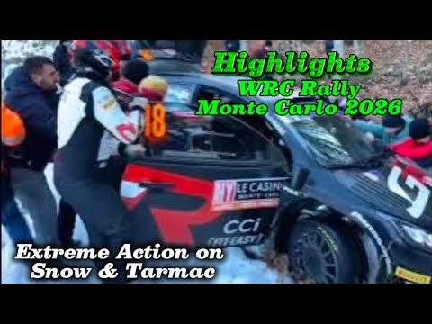 🔥 WRC Rally Monte Carlo 2026 Highlights | Extreme Action on Snow & Tarmac