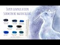 Super Granulation Schmincke Watercolors Swatching And Painting A Cat
