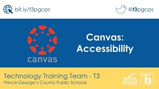 PGCPS Canvas: Accessibility