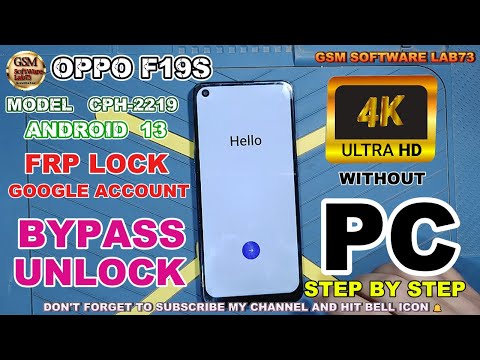 OPPO F19S FRP Bypass |Android 13 | Without  PC | 100% Working Method step By step Guide