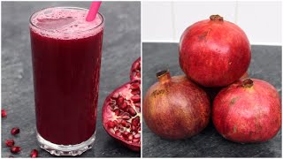 How To Make Pomegranate Juice Without a Juicer | Super Healthy Pomegranate Juice