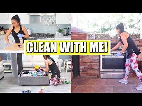 CLEAN WITH ME | Living Room, Outdoor Kitchen, Fridge, Kitchen Video